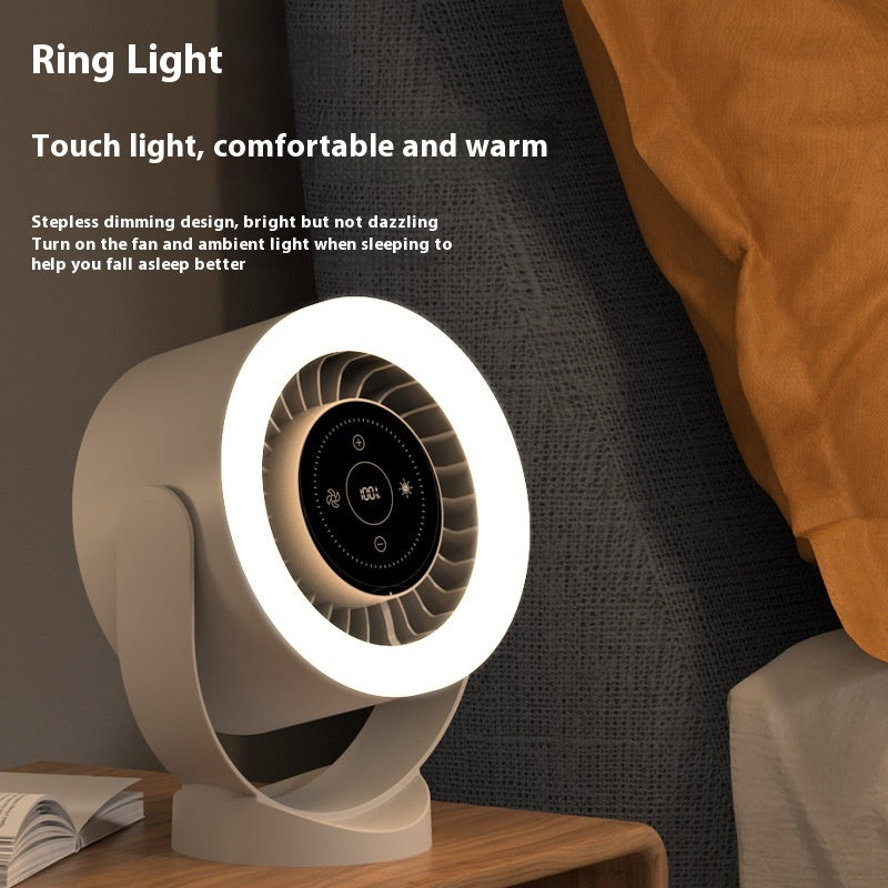Rechargeable Wall Mount Table Fan Light
