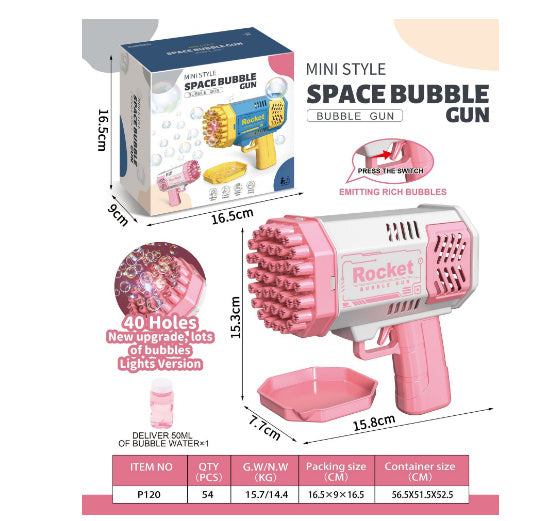Rocket Bubble Gun Soap Machine