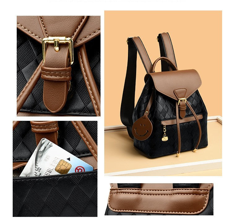 Multifunction Women Leather Backpack