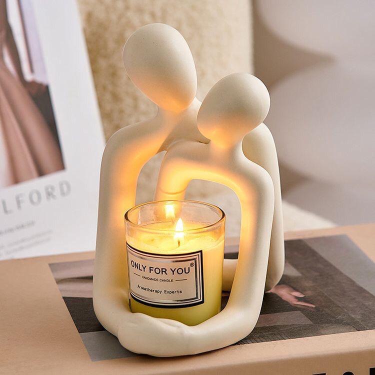Loving Couple Resin Statue Decor