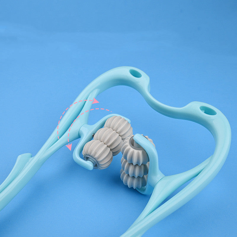 Manual Six-Wheel Neck Massager Tool