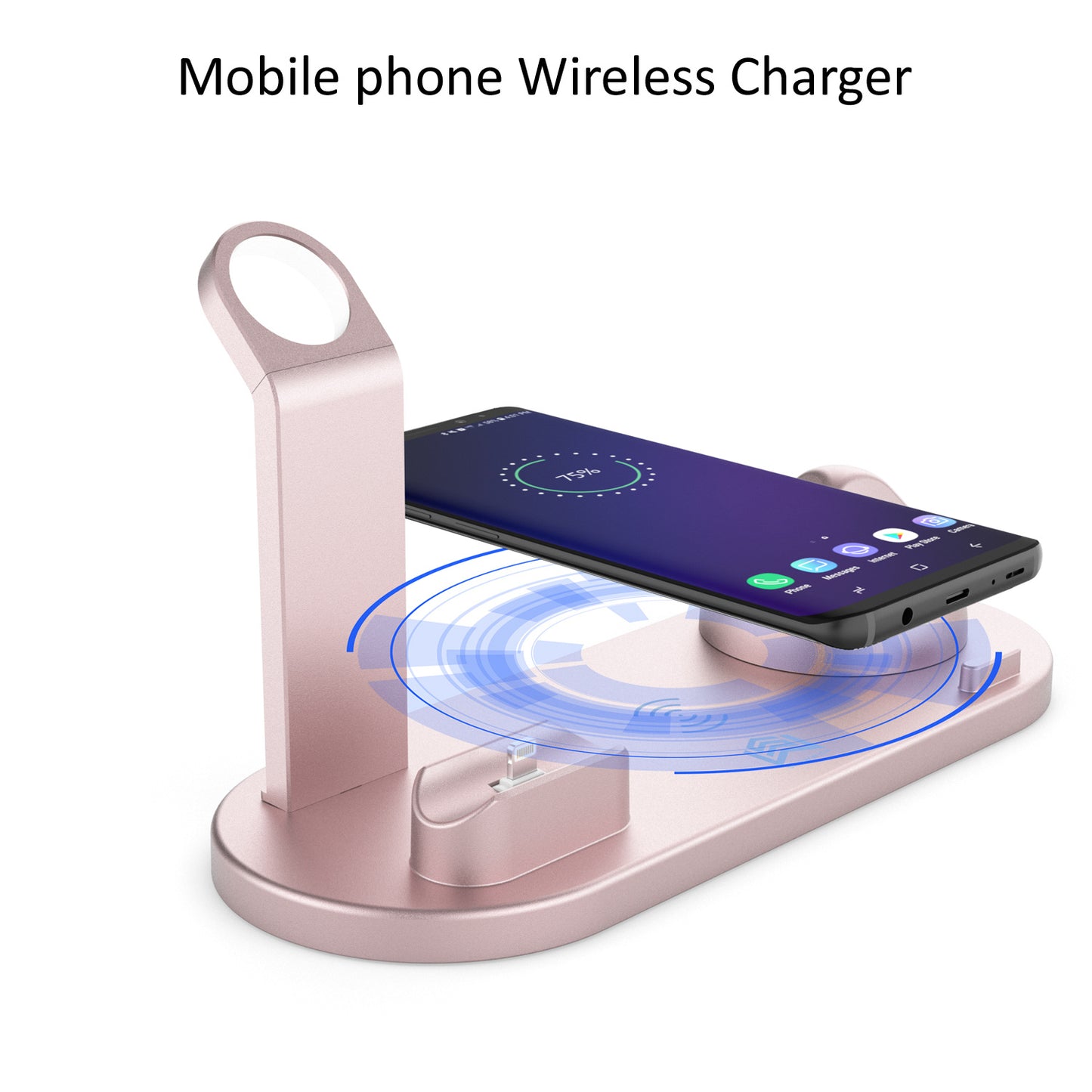 4 In 1 Charging Station For AppleIWatch Series 8 7 I-Phone 15 14 13 12 Pro Airpods Pro 3 2