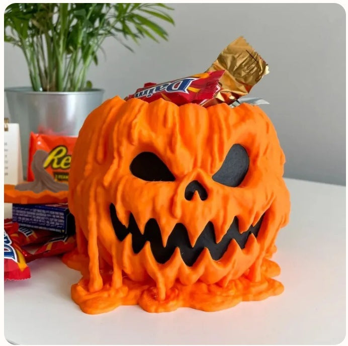 Spooky Halloween Pumpkin Candy Bowl
