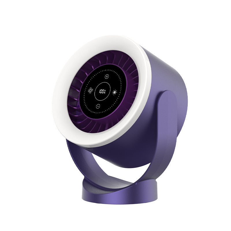 Rechargeable Wall Mount Table Fan Light