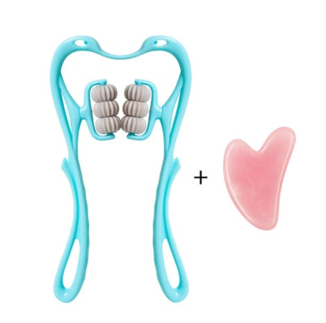 Manual Six-Wheel Neck Massager Tool