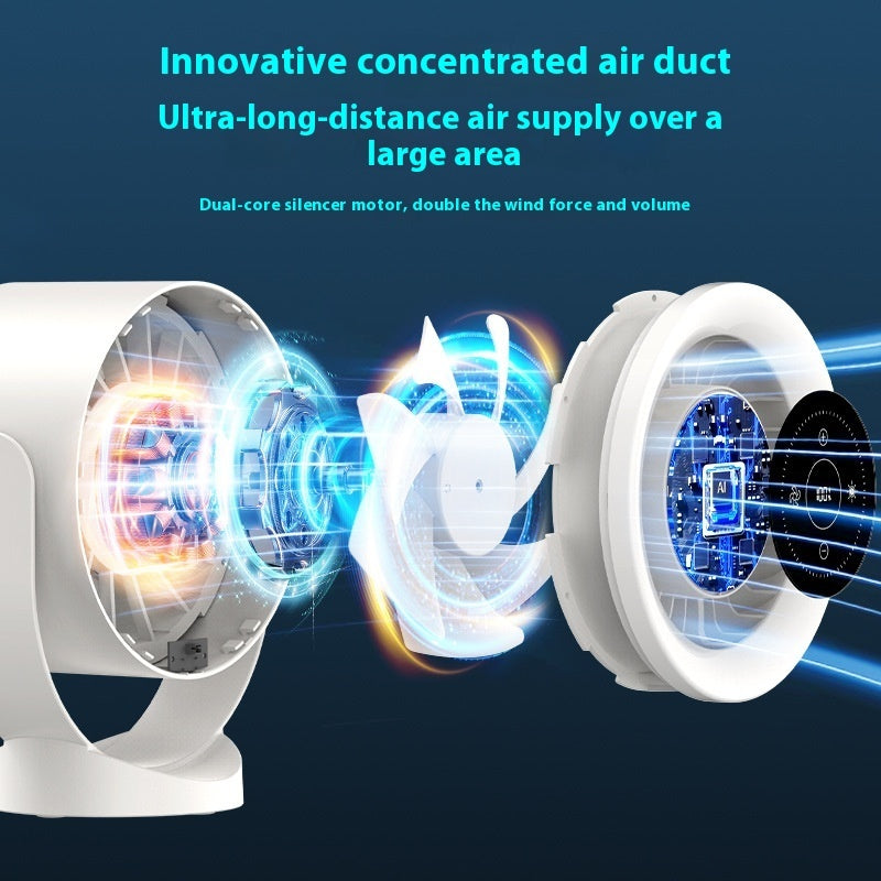 Rechargeable Wall Mount Table Fan Light