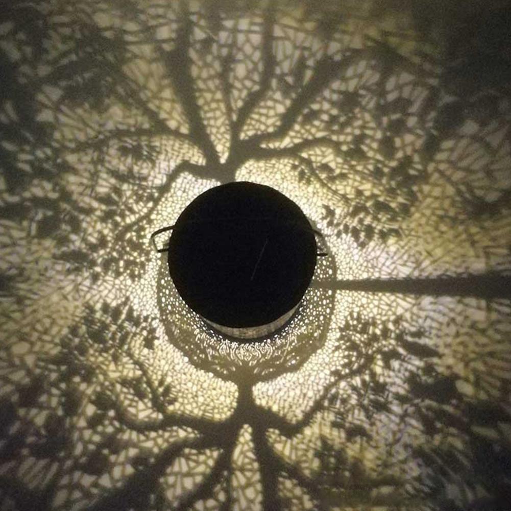 Solar LED Lantern Light Hollow Tree Of Life Hanging Lamp Outdoor Garden Yard Path Lawn Patio Hanging Waterproof Lamp Lantern