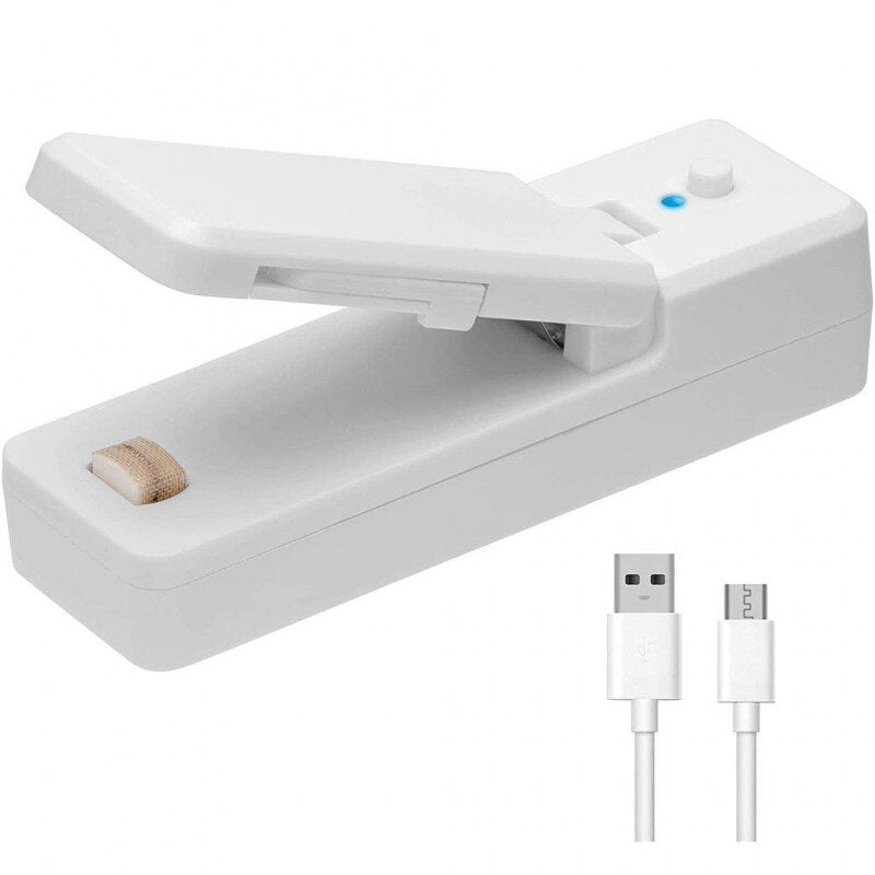USB Charge Sealer Home Snacks Bag Plastic Package Sealer Heat Food Close Bags Portable Sealing Machine Kitchen Gadgets