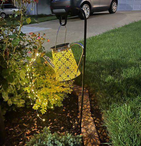 Solar led String Light Enchanted Watering Can Light Waterproof Garden Decor Metal Retro Lamp Outdoor Table Patio Lawn Yard Art
