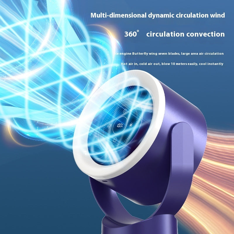 Rechargeable Wall Mount Table Fan Light
