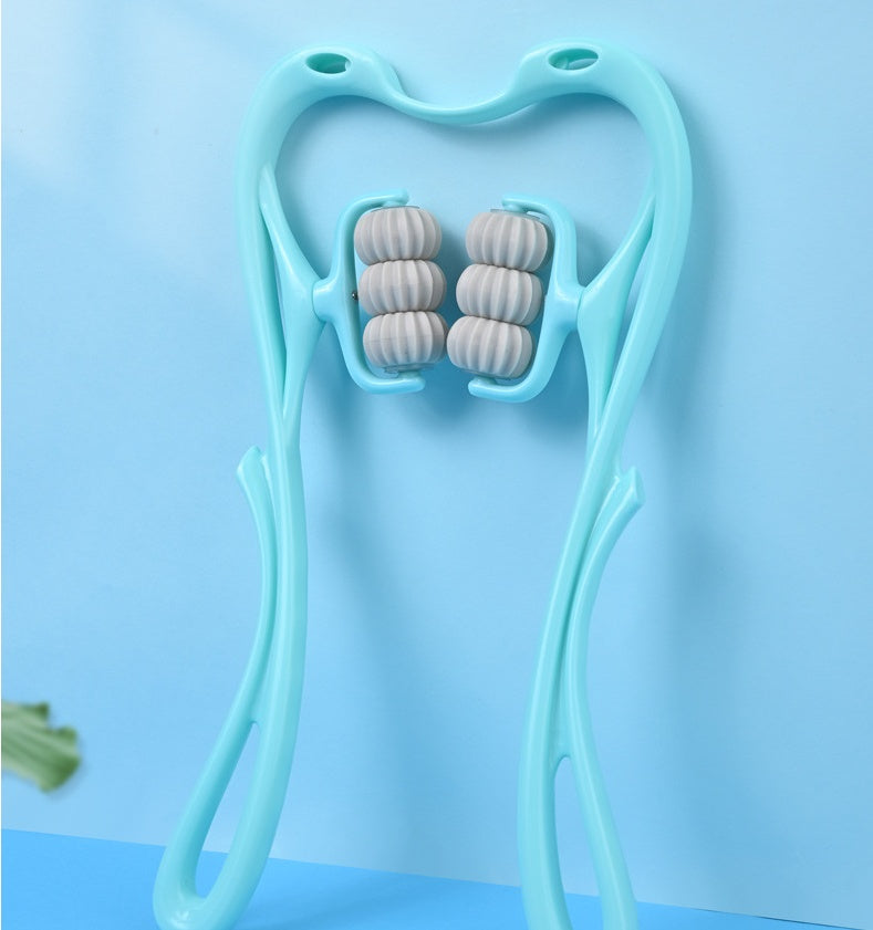 Manual Six-Wheel Neck Massager Tool