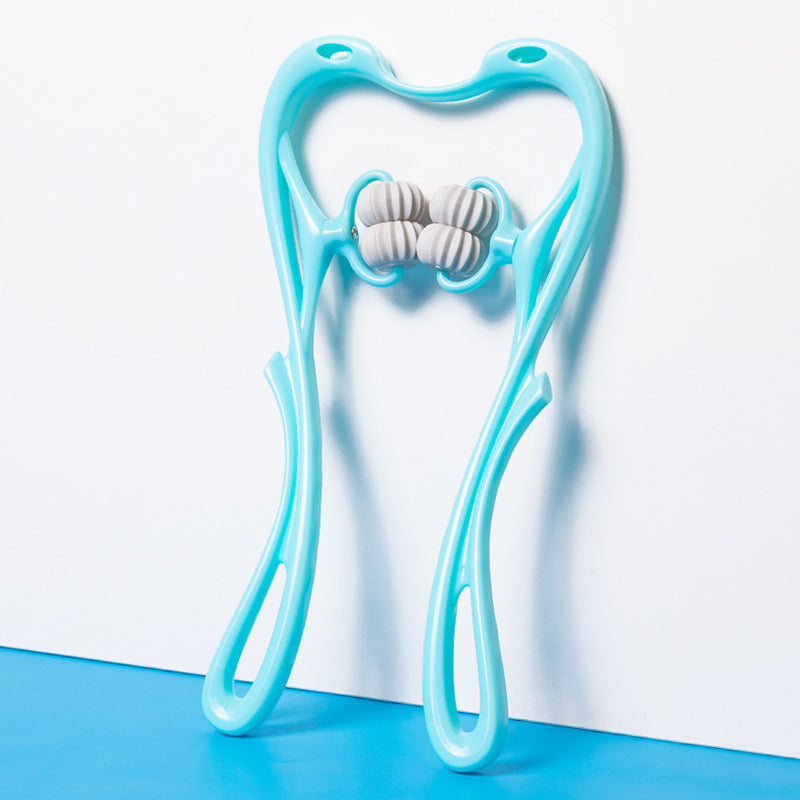 Manual Six-Wheel Neck Massager Tool