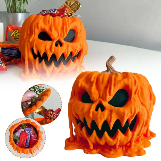 Spooky Halloween Pumpkin Candy Bowl