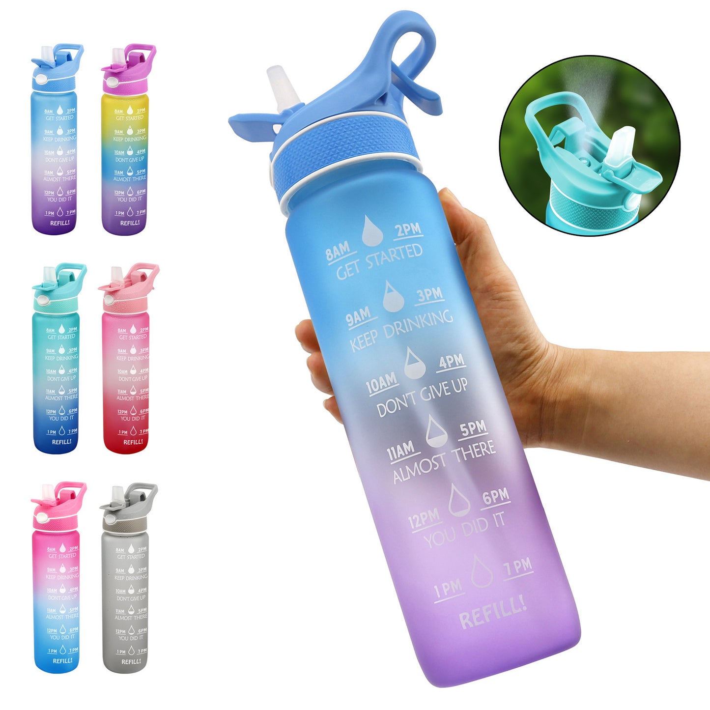 Water Bottle Scrub Bounce Cover Sports Water Bottle