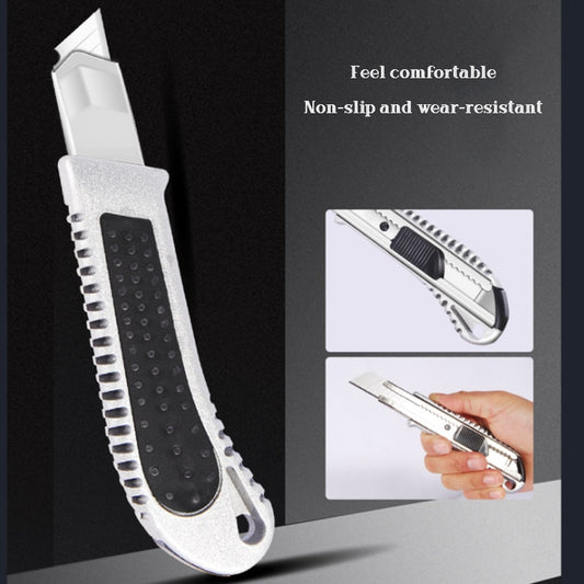 Stainless Steel Utility Knife Luxury Aluminum Alloy Wallpaper Knife Handle Paper-cutting Tools Office Supplies Craft Production