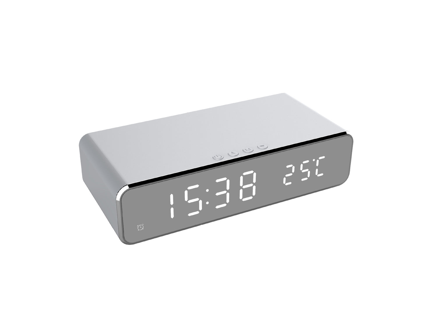 LED Digital Alarm Clock Wireless Charger