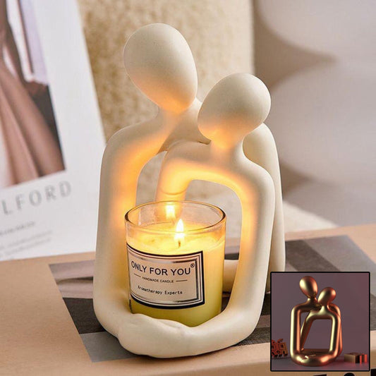 Loving Couple Resin Statue Decor