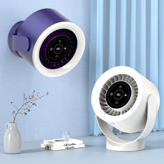 Rechargeable Wall Mount Table Fan Light