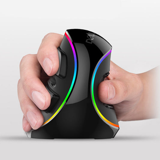 Ergonomic RGB Vertical Wired Mouse