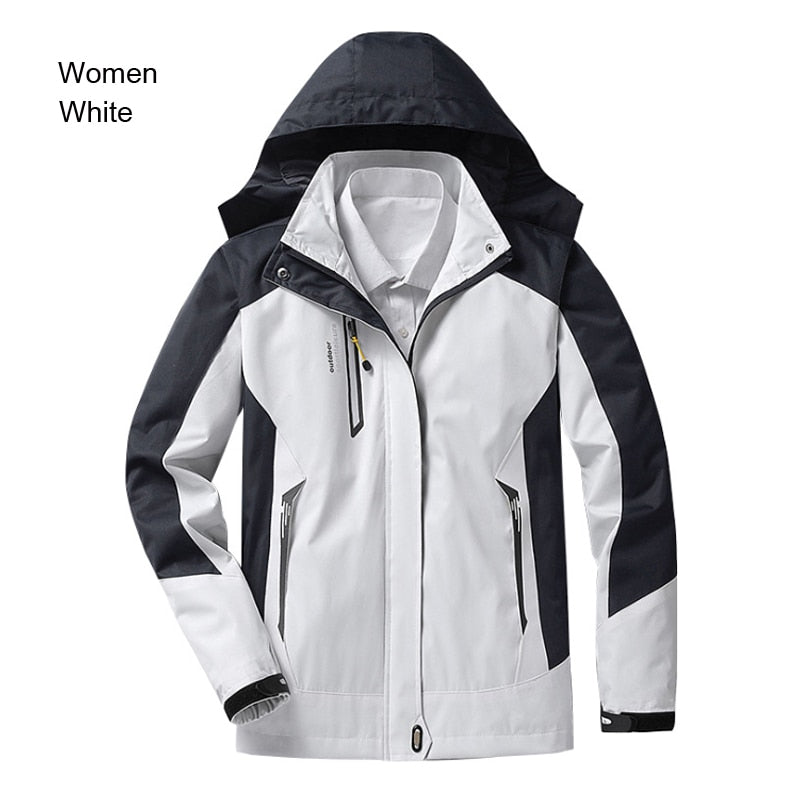 TRVLWEGO Camping Hiking Jacket Women Autumn Outdoor Sports Coats Climbing Trekking Windbreaker Travel Waterproof Purple Rosy