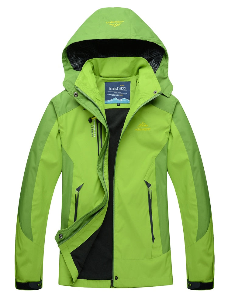 TRVLWEGO Camping Hiking Jacket Women Autumn Outdoor Sports Coats Climbing Trekking Windbreaker Travel Waterproof Purple Rosy