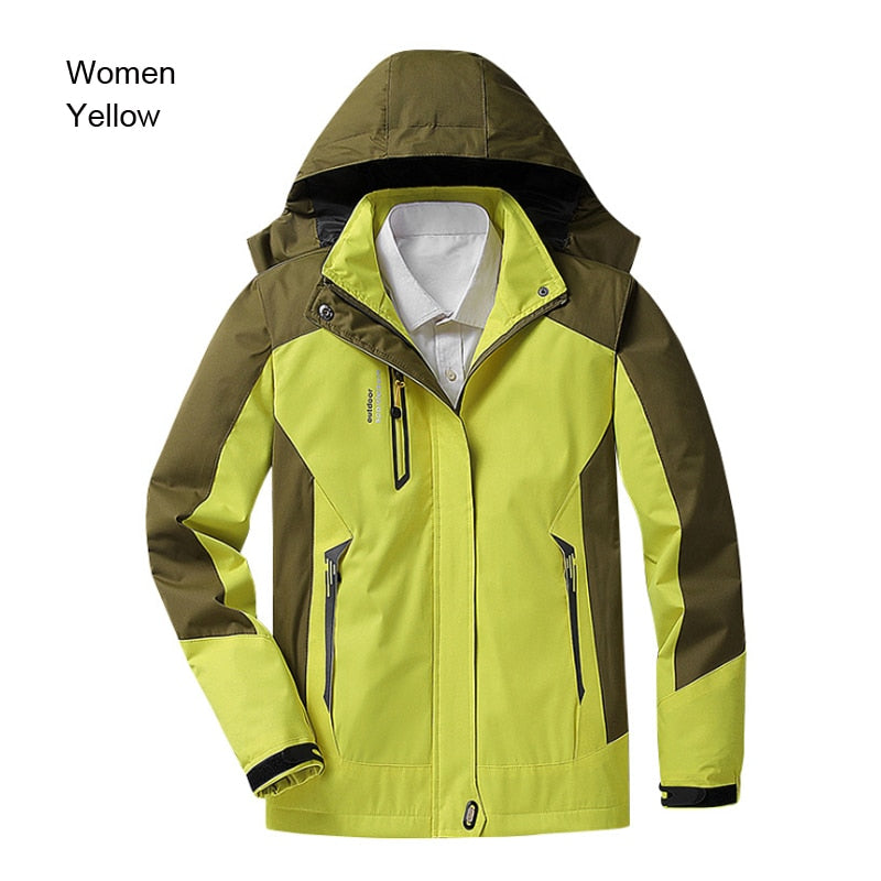 TRVLWEGO Camping Hiking Jacket Women Autumn Outdoor Sports Coats Climbing Trekking Windbreaker Travel Waterproof Purple Rosy