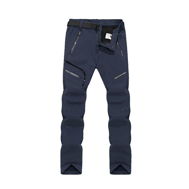 THE ARCTIC LIGHT 6XL Men Winter Inner Fleece Soft Shell Hiking Pants Trekking Outdoor Sports Thermal Ski Male Trousers