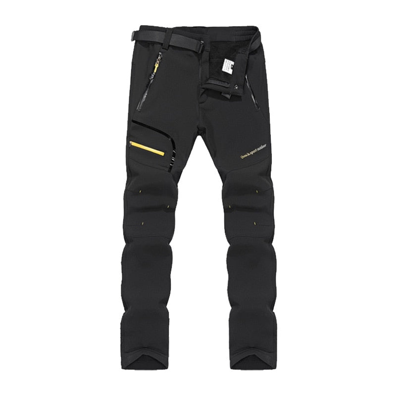 THE ARCTIC LIGHT 6XL Men Winter Inner Fleece Soft Shell Hiking Pants Trekking Outdoor Sports Thermal Ski Male Trousers