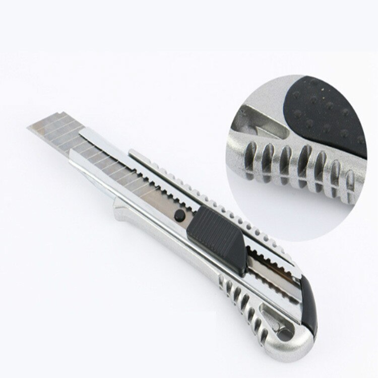 Stainless Steel Utility Knife Luxury Aluminum Alloy Wallpaper Knife Handle Paper-cutting Tools Office Supplies Craft Production