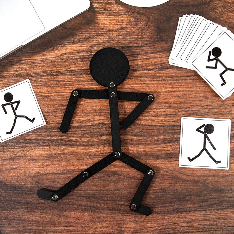 Wooden Human Body Puzzle Toys Montessori Human 24 Body Actions Cards Matching Baby Games Imagination Training Educational Toys