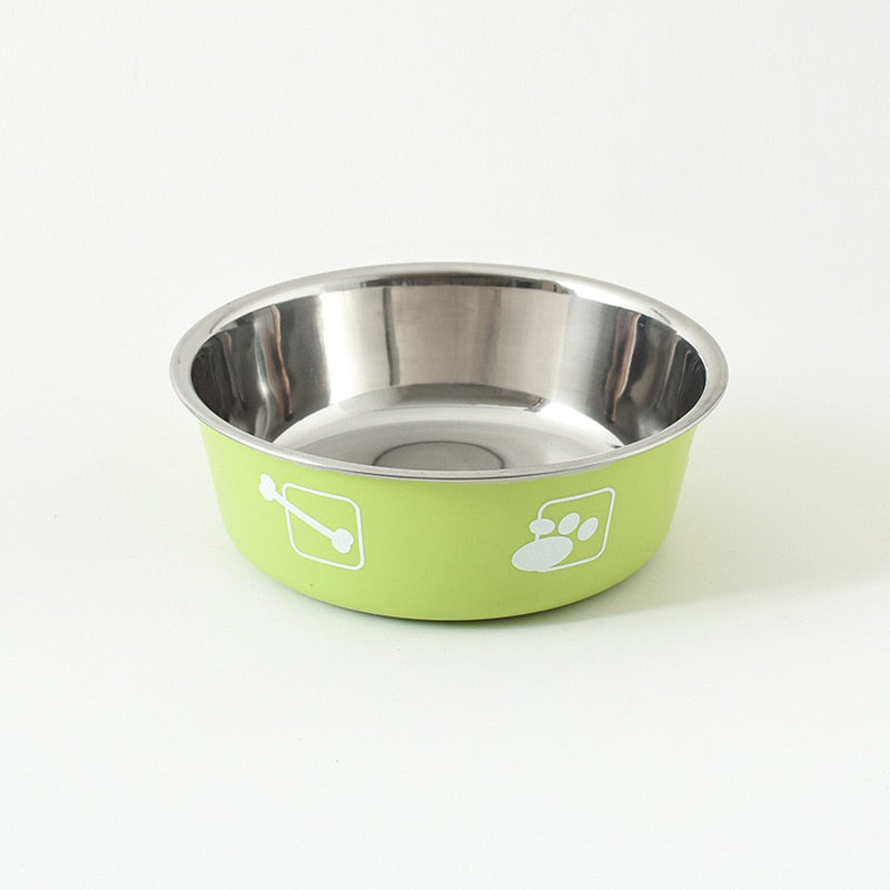 Stainless Steel Dog Cat Bowls Non-slip Outdoor