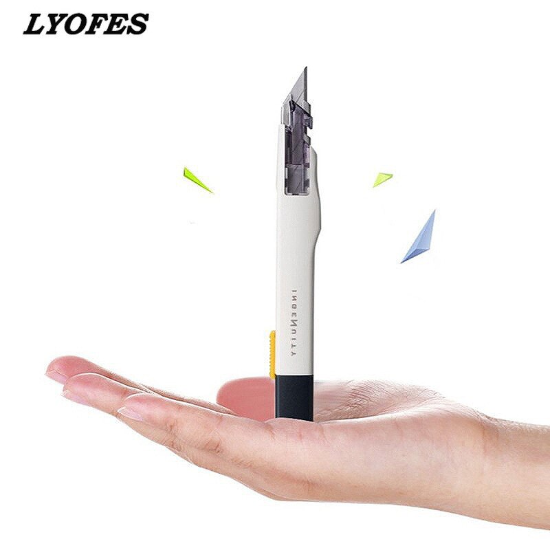 Stainless Steel Utility Knife Luxury Metal Wallpaper Knife Handle Paper Cutting Tools Office School Supplies Craft Production
