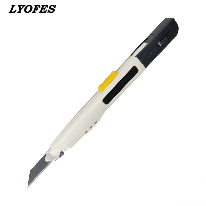 Stainless Steel Utility Knife Luxury Metal Wallpaper Knife Handle Paper Cutting Tools Office School Supplies Craft Production