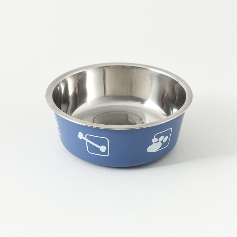 Stainless Steel Dog Cat Bowls Non-slip Outdoor