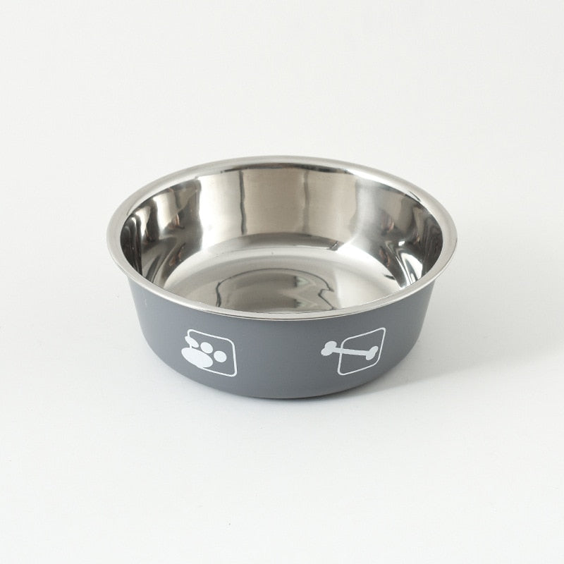 Stainless Steel Dog Cat Bowls Non-slip Outdoor