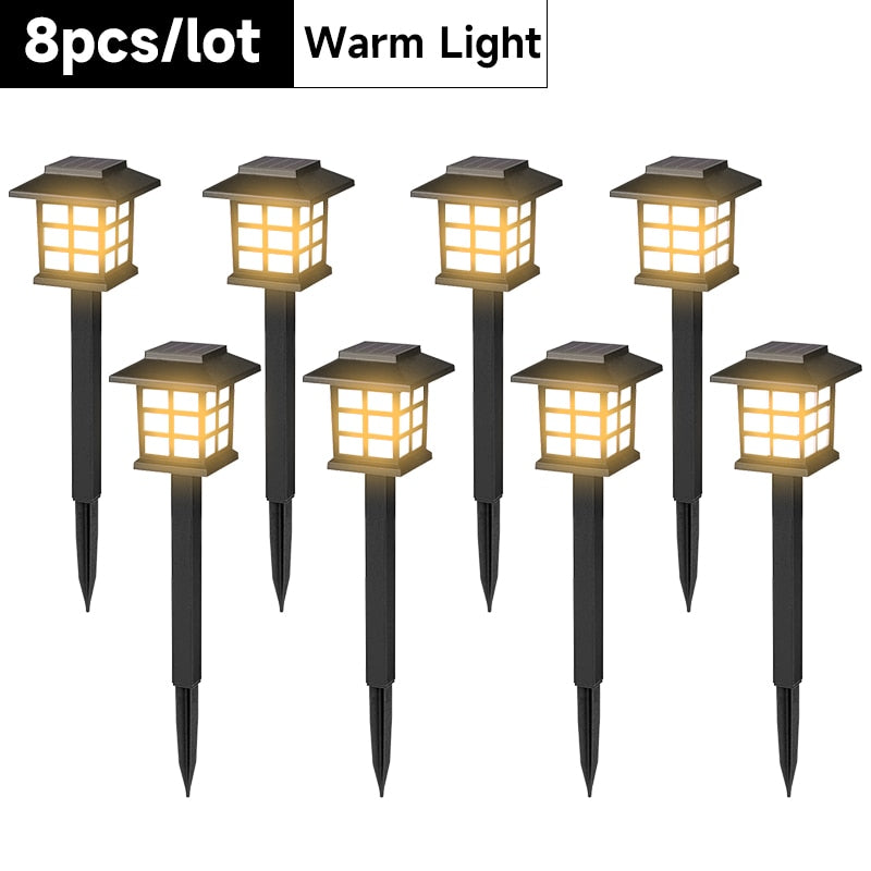 Solar Light LED Outdoor Patio Driveway Waterproof Christmas Garden Decor Lawn Lights Pathway Energy Lighting Yard Led Solar Lamp