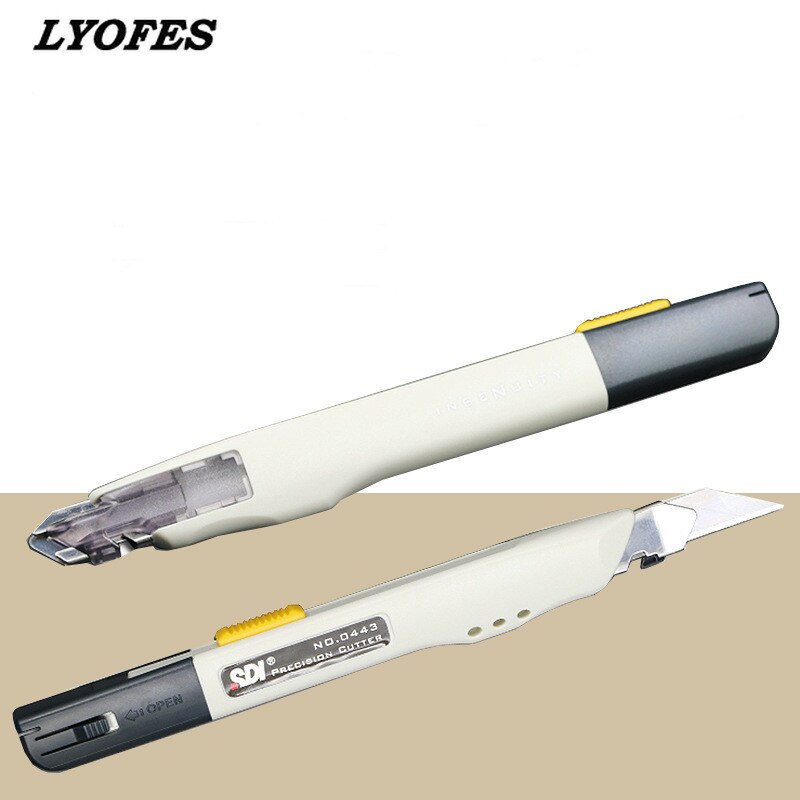 Stainless Steel Utility Knife Luxury Metal Wallpaper Knife Handle Paper Cutting Tools Office School Supplies Craft Production
