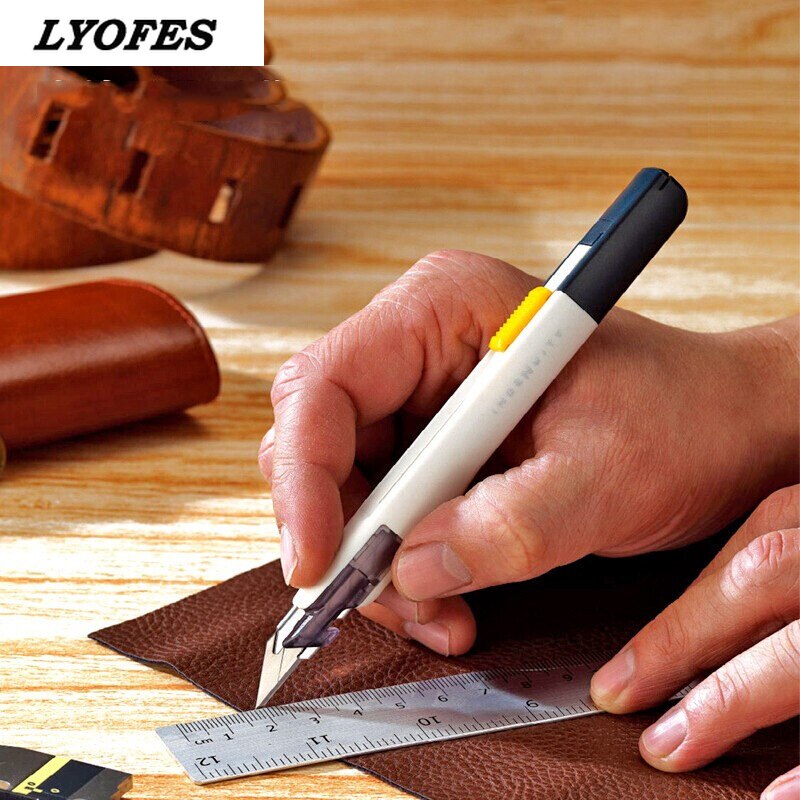 Stainless Steel Utility Knife Luxury Metal Wallpaper Knife Handle Paper Cutting Tools Office School Supplies Craft Production