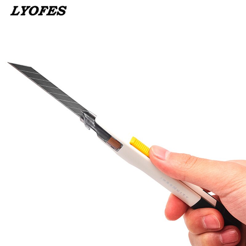 Stainless Steel Utility Knife Luxury Metal Wallpaper Knife Handle Paper Cutting Tools Office School Supplies Craft Production