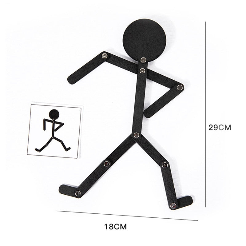 Wooden Human Body Puzzle Toys Montessori Human 24 Body Actions Cards Matching Baby Games Imagination Training Educational Toys