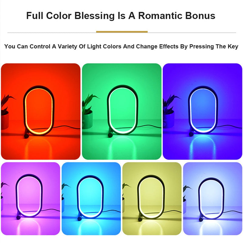 Usb Plug-In Lamp Oval Acrylic Lamp