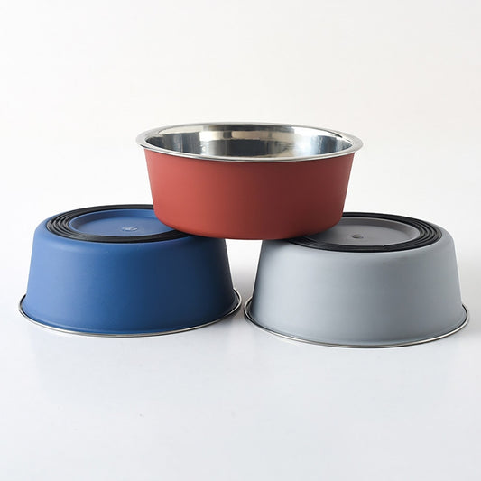 Stainless Steel Dog Cat Bowls Non-slip Outdoor